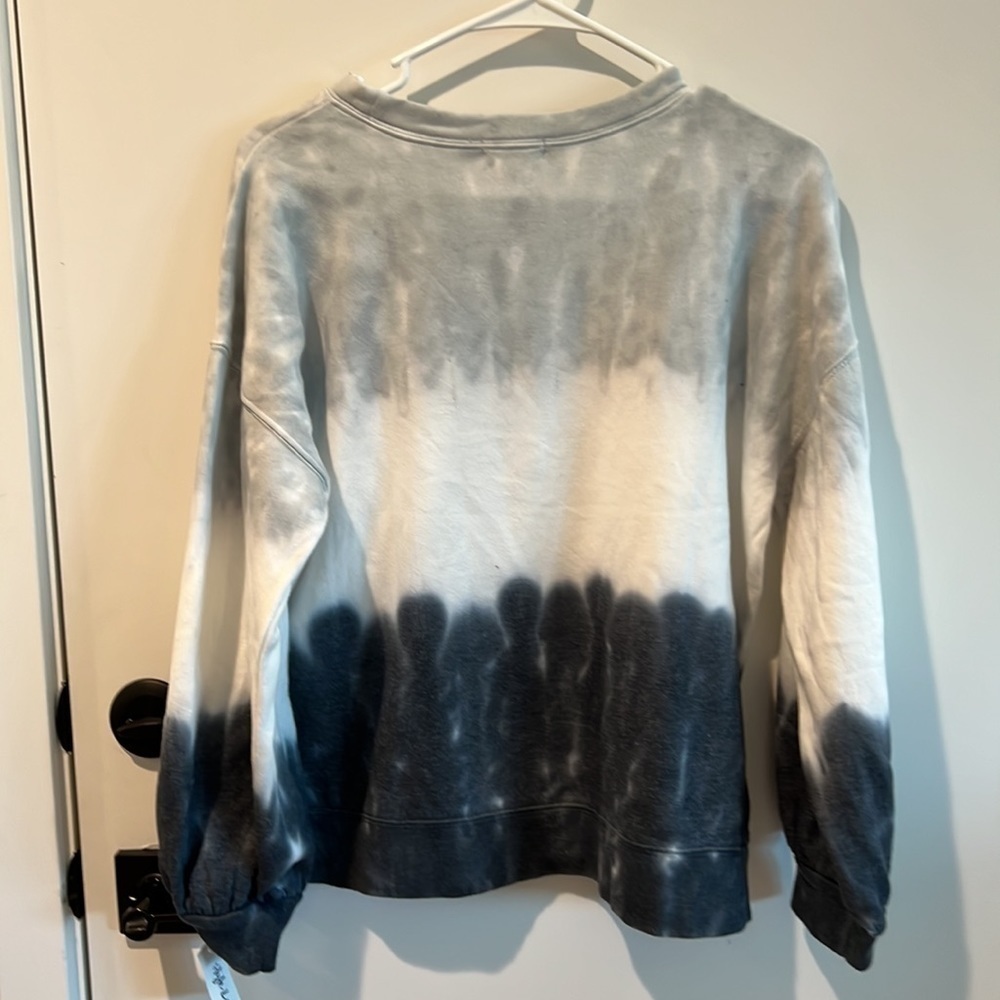 NWT Style & Co. Small Grey Sky Tie Dye Long Sleeve Shirt - Picture 2 of 5